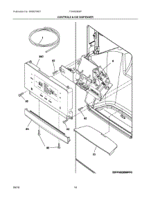 07 - Controls & Ice Dispenser parts for Frigidaire Refrigerator FGHB2866PPEA from AppliancePartsPros.com