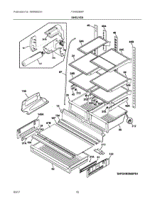05 - Shelves parts for Frigidaire Refrigerator FGHB2866PPFA from AppliancePartsPros.com