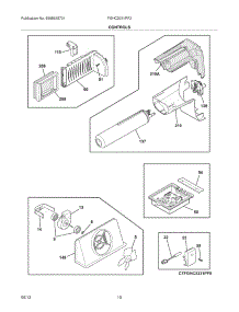 11 - Controls parts for Frigidaire Refrigerator FGHC2331PF2 from AppliancePartsPros.com