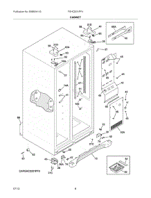 07 - Cabinet parts for Frigidaire Refrigerator FGHC2331PF4 from AppliancePartsPros.com
