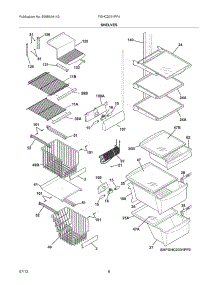 09 - Shelves parts for Frigidaire Refrigerator FGHC2331PF4 from AppliancePartsPros.com
