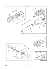 11 - Controls parts for Frigidaire Refrigerator FGHC2331PF4 from AppliancePartsPros.com
