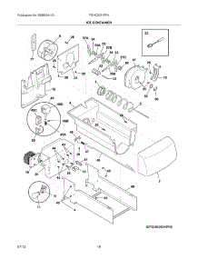 17 - Ice Container parts for Frigidaire Refrigerator FGHC2331PF4 from AppliancePartsPros.com
