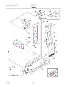 07 - Cabinet parts for Frigidaire Refrigerator FGHC2331PF5 from AppliancePartsPros.com
