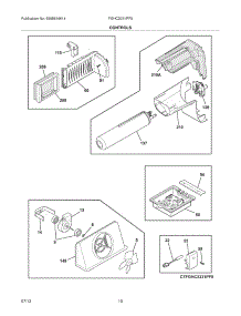 11 - Controls parts for Frigidaire Refrigerator FGHC2331PF5 from AppliancePartsPros.com