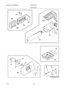 11 - Controls parts for Frigidaire Refrigerator FGHC2331PF7 from AppliancePartsPros.com