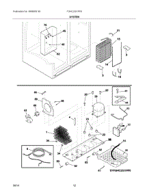 07 - System parts for Frigidaire Refrigerator FGHC2331PF8 from AppliancePartsPros.com