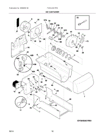 09 - Ice Container parts for Frigidaire Refrigerator FGHC2331PF8 from AppliancePartsPros.com