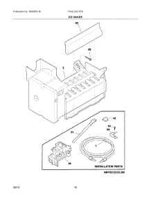 10 - Ice Maker parts for Frigidaire Refrigerator FGHC2331PF8 from AppliancePartsPros.com