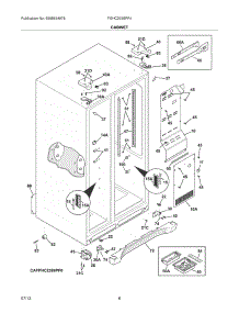 07 - Cabinet parts for Frigidaire Refrigerator FGHC2355PF4 from AppliancePartsPros.com