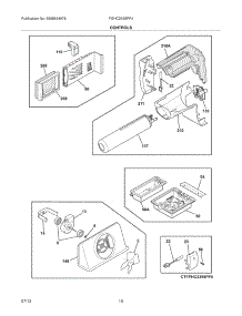 11 - Controls parts for Frigidaire Refrigerator FGHC2355PF4 from AppliancePartsPros.com
