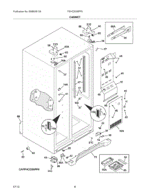 07 - Cabinet parts for Frigidaire Refrigerator FGHC2355PF5 from AppliancePartsPros.com