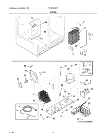 13 - System parts for Frigidaire Refrigerator FGHC2355PF5 from AppliancePartsPros.com