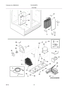 13 - System parts for Frigidaire Refrigerator FGHC2355PF8 from AppliancePartsPros.com
