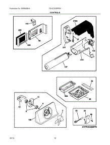 06 - Controls parts for Frigidaire Refrigerator FGHC2355PF9A from AppliancePartsPros.com