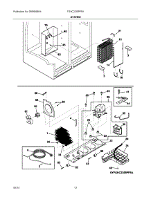 07 - System parts for Frigidaire Refrigerator FGHC2355PF9A from AppliancePartsPros.com