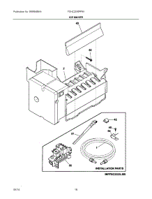 10 - Ice Maker parts for Frigidaire Refrigerator FGHC2355PF9A from AppliancePartsPros.com