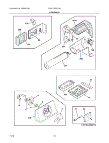 06 - Controls parts for Frigidaire Refrigerator FGHC2355PFAB from AppliancePartsPros.com