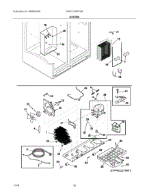 07 - System parts for Frigidaire Refrigerator FGHC2355PFAB from AppliancePartsPros.com