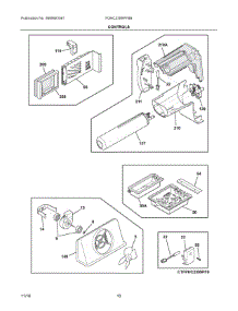06 - Controls parts for Frigidaire Refrigerator FGHC2355PFBB from AppliancePartsPros.com
