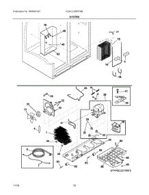 07 - System parts for Frigidaire Refrigerator FGHC2355PFBB from AppliancePartsPros.com
