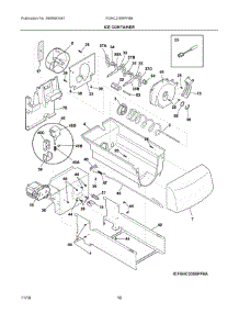 09 - Ice Container parts for Frigidaire Refrigerator FGHC2355PFBB from AppliancePartsPros.com