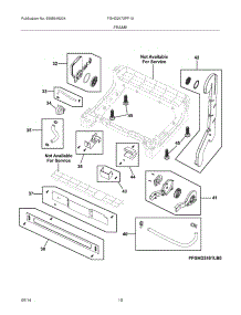 11 - Frame parts for Frigidaire Dishwasher FGHD2472PF1A from AppliancePartsPros.com
