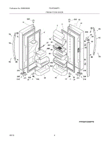 05 - Refrigerator Door parts for Frigidaire Refrigerator FGHF2366PF1 from AppliancePartsPros.com