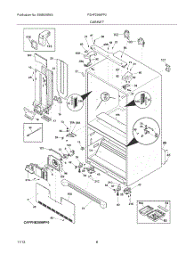 07 - Cabinet parts for Frigidaire Refrigerator FGHF2366PF2 from AppliancePartsPros.com