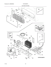 11 - Cooling System parts for Frigidaire Refrigerator FGHF2366PF2 from AppliancePartsPros.com