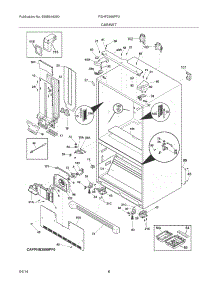 07 - Cabinet parts for Frigidaire Refrigerator FGHF2366PF3 from AppliancePartsPros.com