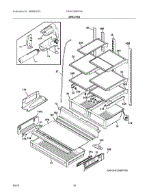05 - Shelves parts for Frigidaire Refrigerator FGHF2366PF5A from AppliancePartsPros.com