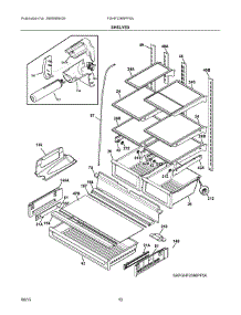 05 - Shelves parts for Frigidaire Refrigerator FGHF2366PF8A from AppliancePartsPros.com