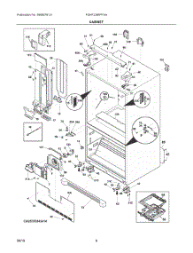 04 - Cabinet parts for Frigidaire Refrigerator FGHF2366PFAA from AppliancePartsPros.com