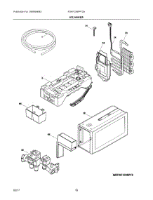 09 - Ice Maker parts for Frigidaire Refrigerator FGHF2366PFDA from AppliancePartsPros.com