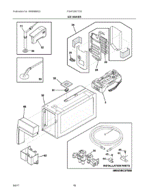 09 - Ice Maker parts for Frigidaire Refrigerator FGHF2367TD0 from AppliancePartsPros.com