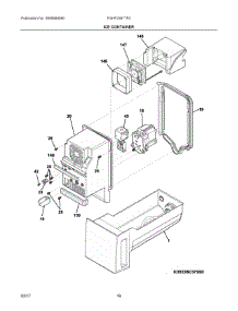 08 - Ice Container parts for Frigidaire Refrigerator FGHF2367TF0 from AppliancePartsPros.com