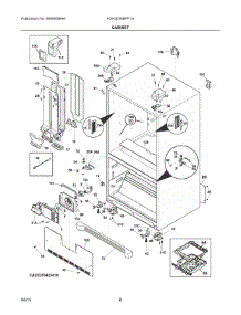 04 - Cabinet parts for Frigidaire Refrigerator FGHG2366PF1A from AppliancePartsPros.com
