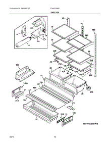 05 - Shelves parts for Frigidaire Refrigerator FGHG2366PF3A from AppliancePartsPros.com