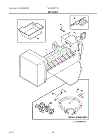 08 - Ice Maker parts for Frigidaire Refrigerator FGHG2366PFAA from AppliancePartsPros.com