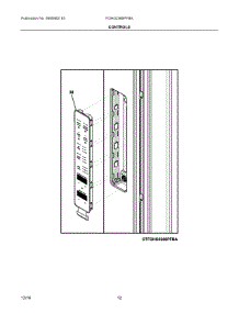 07 - Controls parts for Frigidaire Refrigerator FGHG2366PFBA from AppliancePartsPros.com
