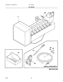 06 - Ice Maker parts for Frigidaire Refrigerator FGHI1864QE0 from AppliancePartsPros.com