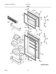 02 - Door parts for Frigidaire Refrigerator FGHI1864QF0 from AppliancePartsPros.com