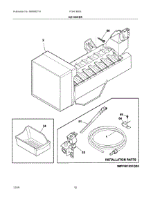 06 - Ice Maker parts for Frigidaire Refrigerator FGHI1865SE4 from AppliancePartsPros.com