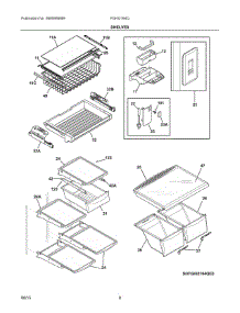 04 - Shelves parts for Frigidaire Refrigerator FGHI2164QE0 from AppliancePartsPros.com