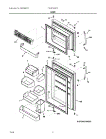 02 - Door parts for Frigidaire Refrigerator FGHI2164QF1 from AppliancePartsPros.com