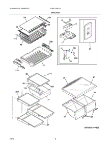 04 - Shelves parts for Frigidaire Refrigerator FGHI2164QF1 from AppliancePartsPros.com