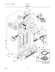 03 - Cabinet parts for Frigidaire Refrigerator FGHI2164QP0 from AppliancePartsPros.com