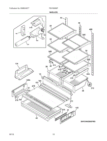 09 - Shelves parts for Frigidaire Refrigerator FGHN2866PE1 from AppliancePartsPros.com