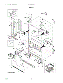 04 - Cabinet parts for Frigidaire Refrigerator FGHN2866PEEA from AppliancePartsPros.com